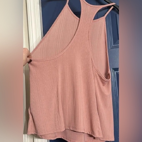Free People Intimately Pink Ribbed Racerback - M - Picture 2 of 4
